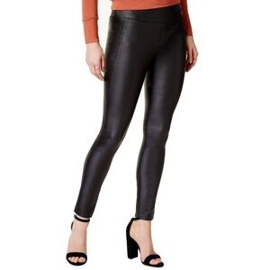 BAR III  Faux Leather Coated Leggings